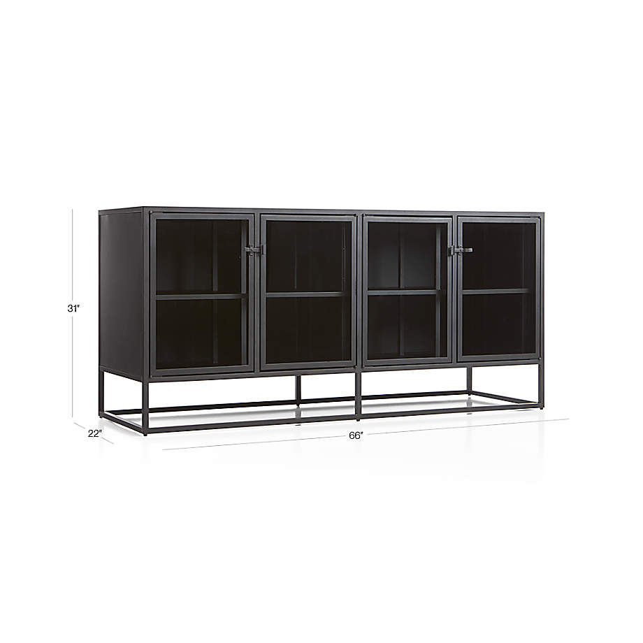 Crate and barrel 2024 black sideboard