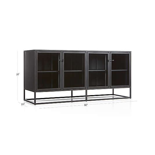 Casement Black Large Sideboard