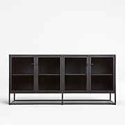 Annie 72" Charcoal Brown Storage Media Credenza by Leanne Ford