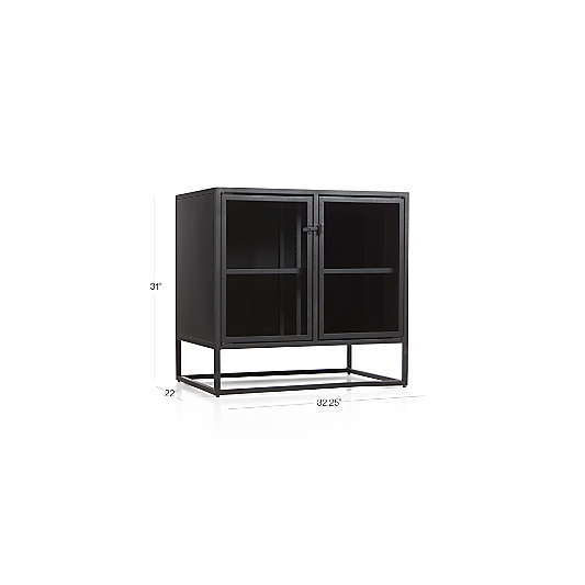Casement 33" Black Credenza