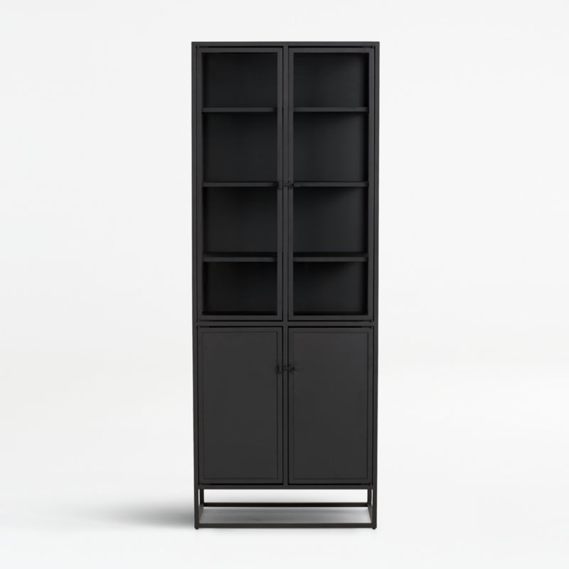 Black deals metal cabinet