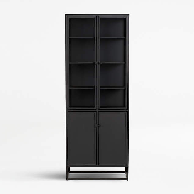 Marin Shiitake Bar Cabinet with Storage + Reviews | Crate & Barrel Canada