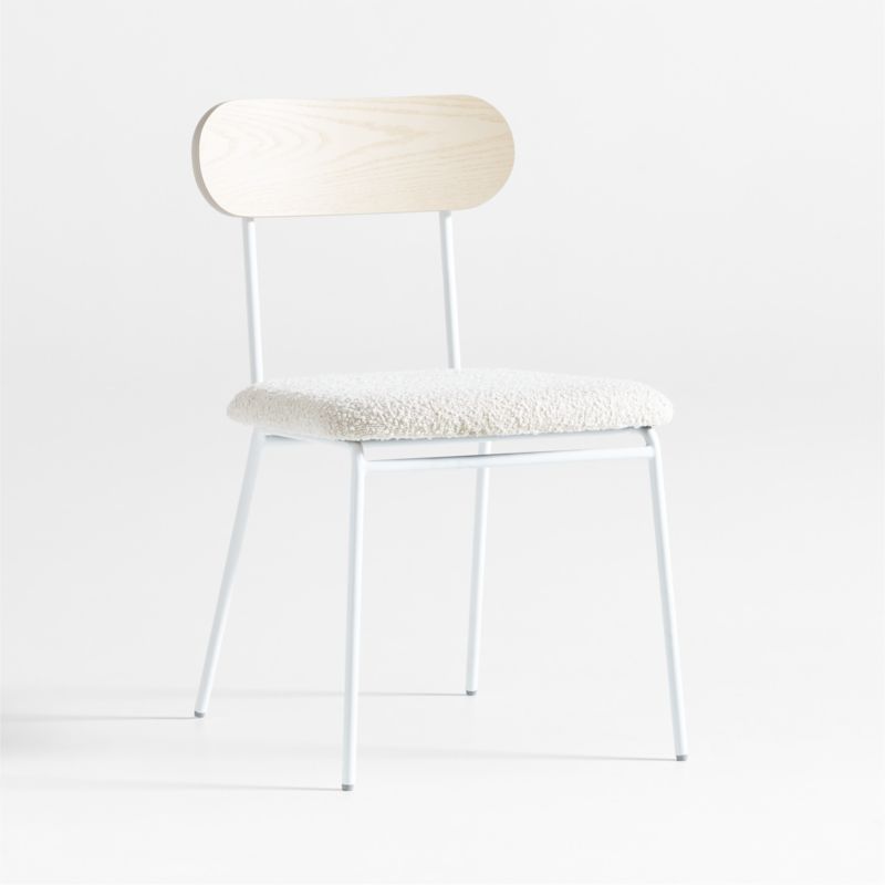 Casey Ash Wood and Boucle Kids Desk Chair - image 0 of 13