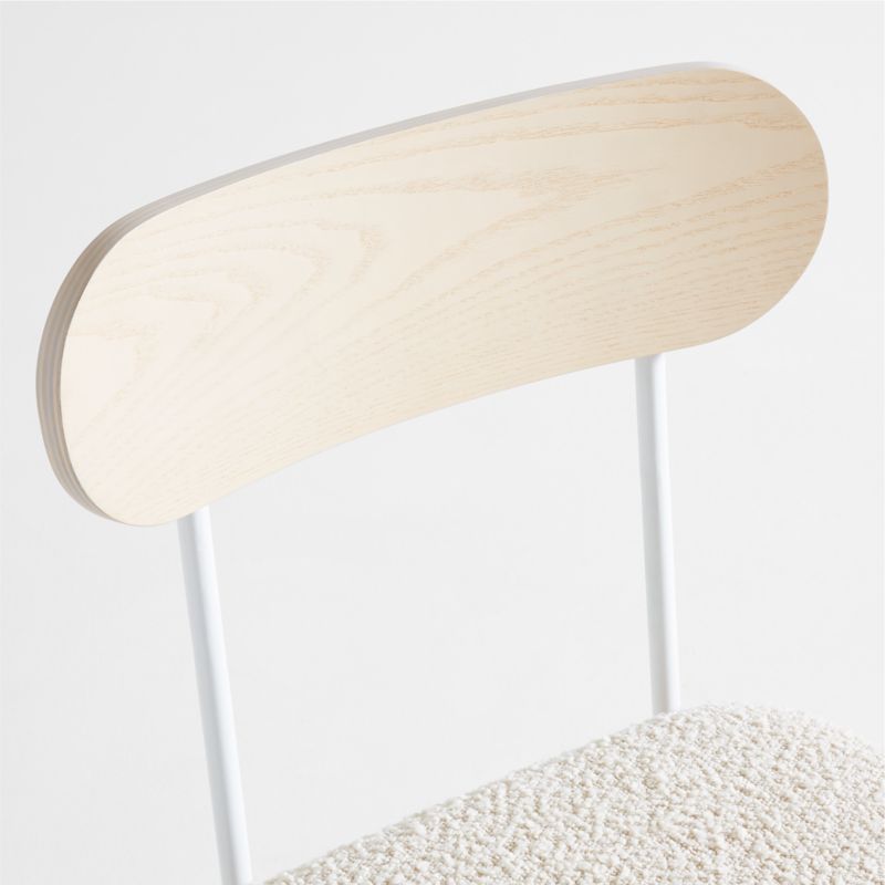 Casey Ash Wood and Boucle Kids Desk Chair - image 10 of 13