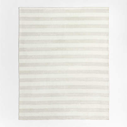 Casey Striped Washable Area Rug 8'x10'