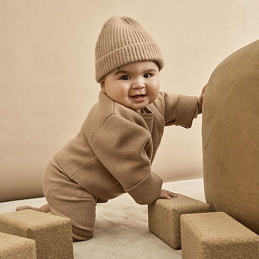 Nuna ® Tan 3T-4T Cashmere Toddler Cap