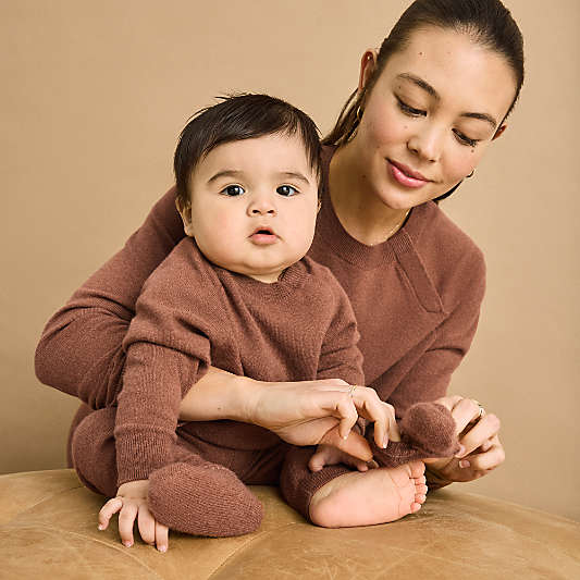 Nuna Sienna Brown Cashmere Baby Socks