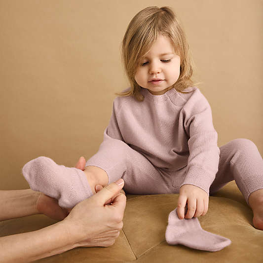 Nuna Dusty Mauve Cashmere Toddler Socks