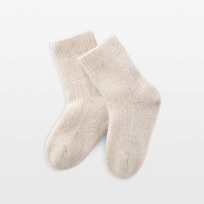 Nuna ® Beige 12-24 Months Cashmere Toddler Socks