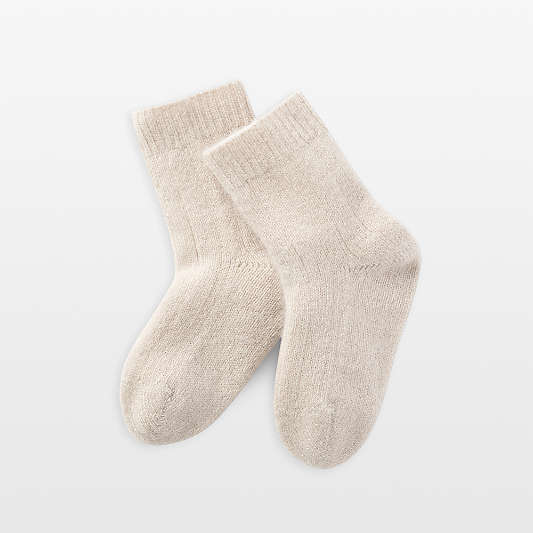 Nuna Beige Cashmere Baby Socks