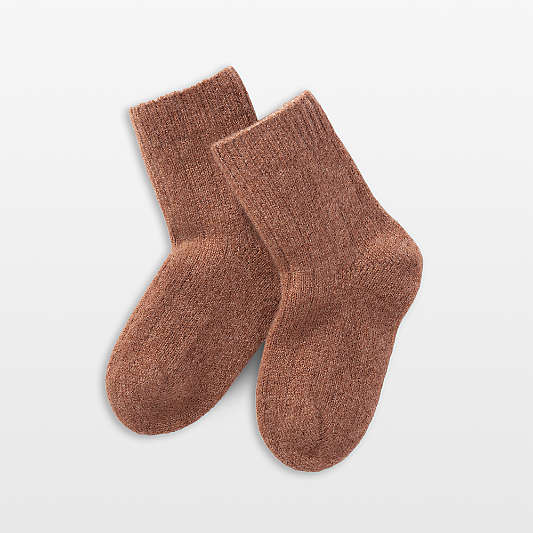 Nuna Sienna Brown Cashmere Toddler Socks