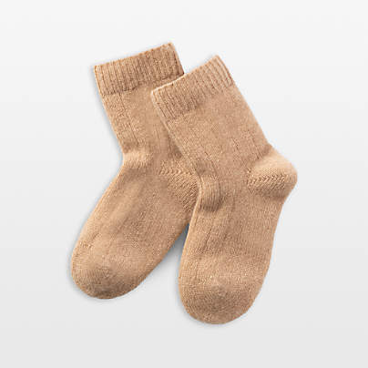 Nuna ® Tan 12-24 Months Cashmere Toddler Socks