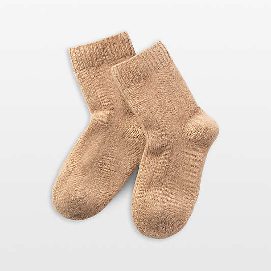 Nuna Tan Cashmere Baby Socks