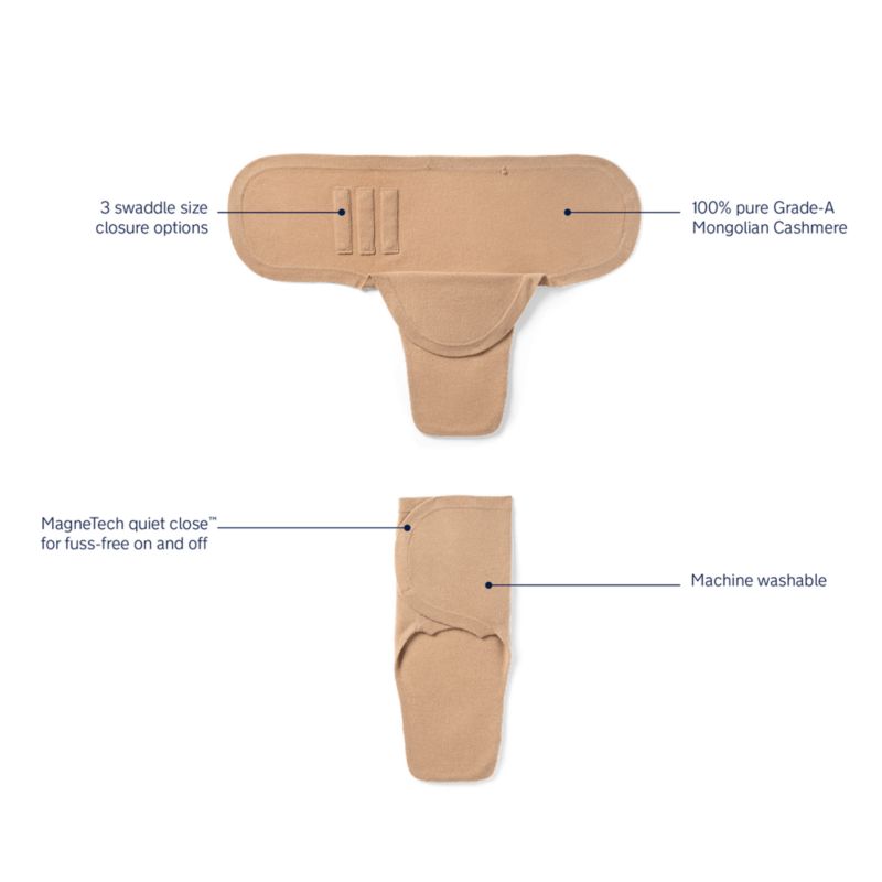 Nuna ® Shadow Black S/M Cashmere Baby Swaddle Blanket - image 4 of 5