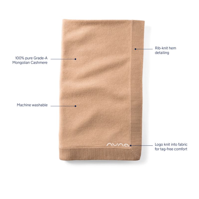 Nuna ® Sienna Brown Cashmere Toddler Blanket - image 4 of 5