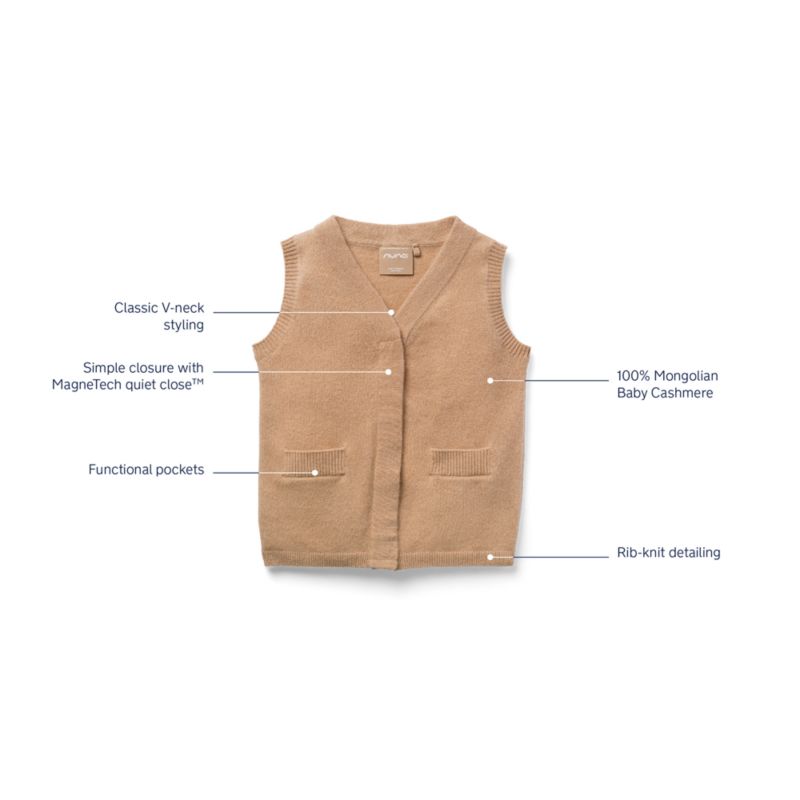 Nuna ® Shadow Black 2T Cashmere Toddler Vest - image 5 of 6