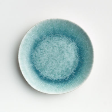 View Caspian Aqua Reactive Glaze Salad Plate details