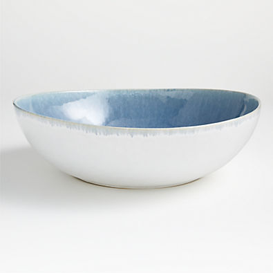 View Caspian Blue Reactive Glaze Serving Bowl details