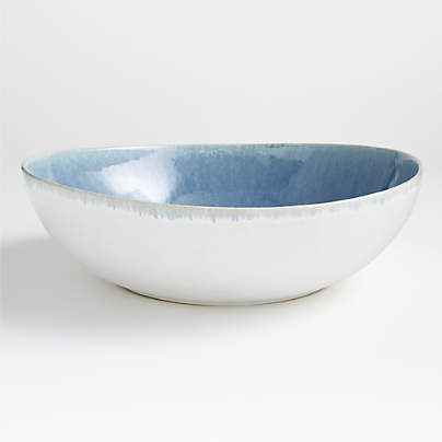 Caspian Blue Reactive Glaze Serving Bowl