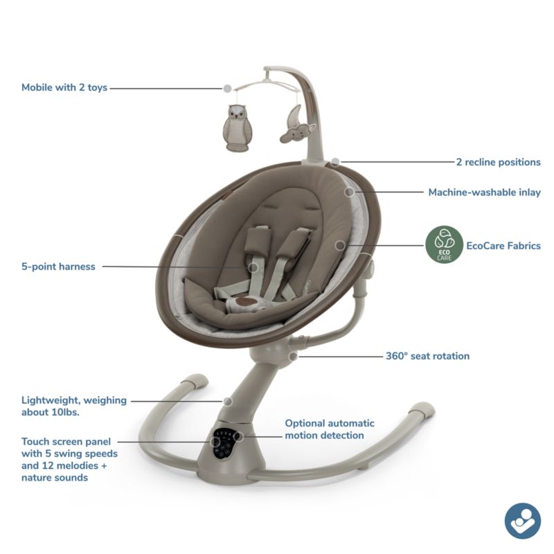 Maxi-Cosi ® Cassia Classic Truffle Baby Swing - image 7 of 12