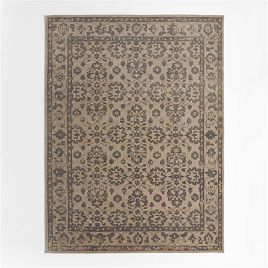 Cassis Wool Blue Handknotted Area Rug