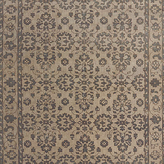 Cassis Wool Blue Handknotted Area Rug 8'x10'