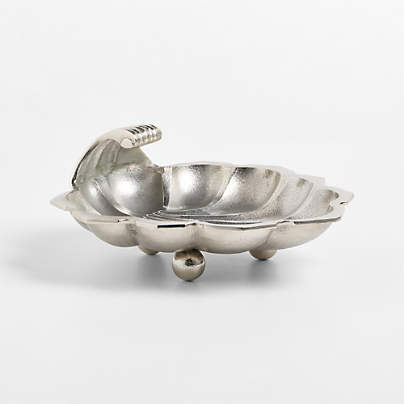Shell Cast Aluminum Decorative Tray by Laura Harrier and Tiffany Howell