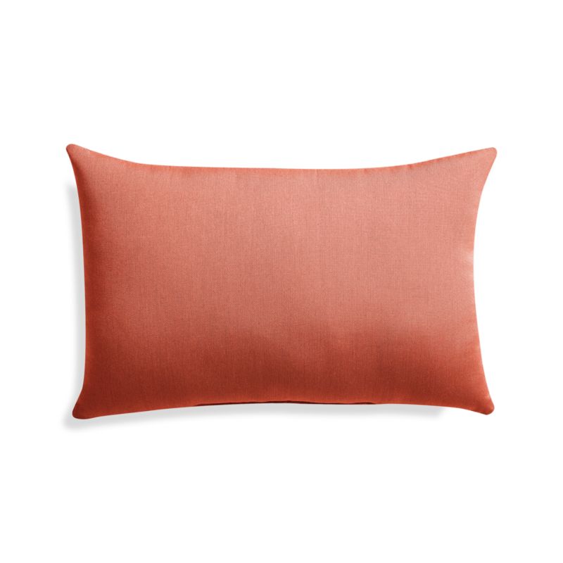 Sunbrella ® 20"x13" Coral Outdoor Lumbar Pillow - image 2 of 3