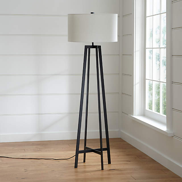 Castillo Black Floor Lamp Reviews, Black Standing Lamp With Shelves