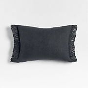 Etta Silk Wool Blend 20"x20" Deep Indigo Multi Throw Pillow Cover