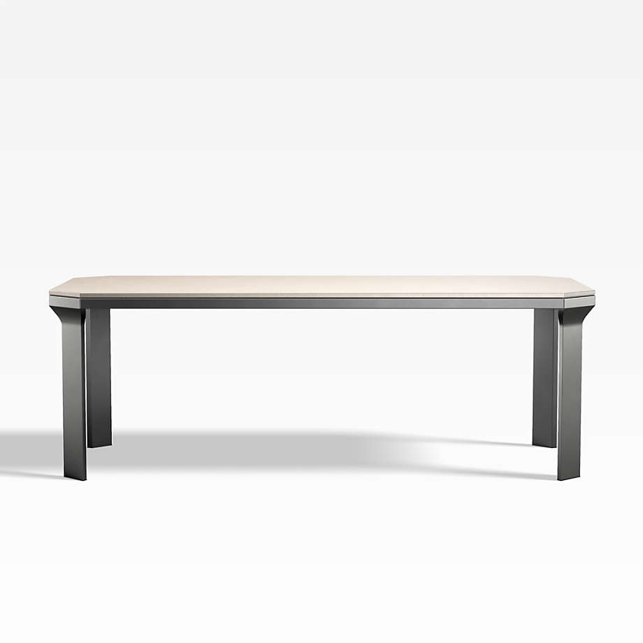 crate and barrel cement table