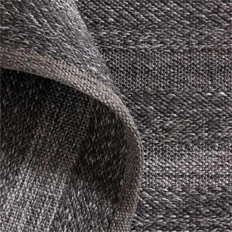 Catania Handwoven Black Rug Swatch 12"x18" - image 2 of 4