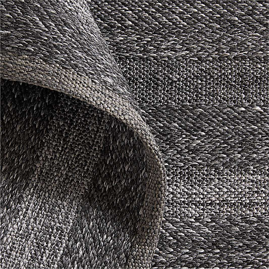 Catania Performance Handwoven Black Indoor/Outdoor Area Rug
