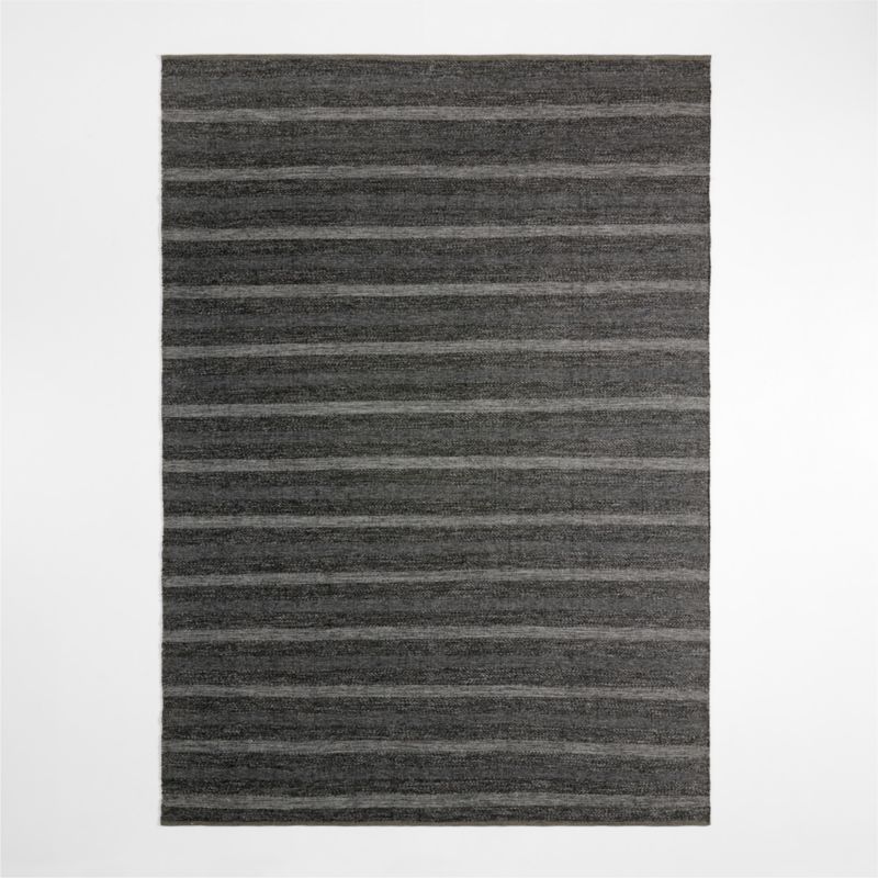 Catania Handwoven Black Rug Swatch 12"x18" - image 1 of 4