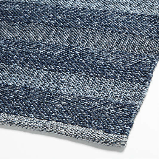 Catania Performance Handwoven Navy Blue Indoor/Outdoor Area Rug 8'x10'