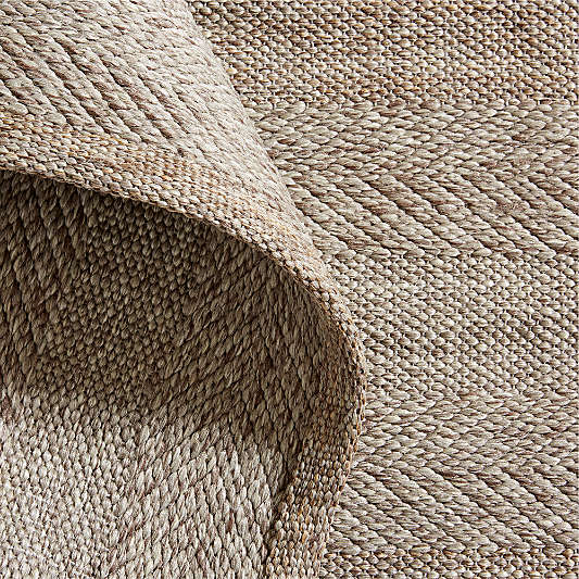 Catania Performance Handwoven Taupe Grey Indoor/Outdoor Area Rug 10'x14'