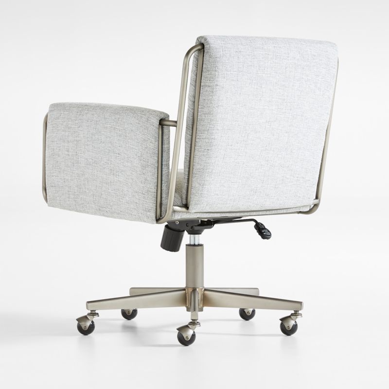 Caterina Grey Upholstered Office Chair - image 6 of 7