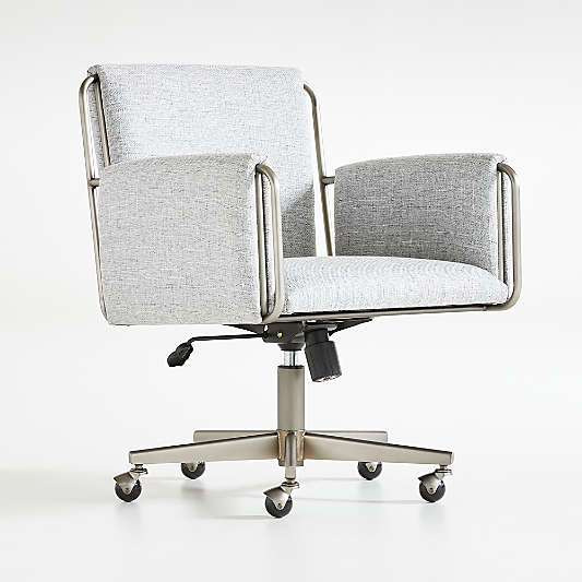 Caterina Grey Upholstered Office Chair