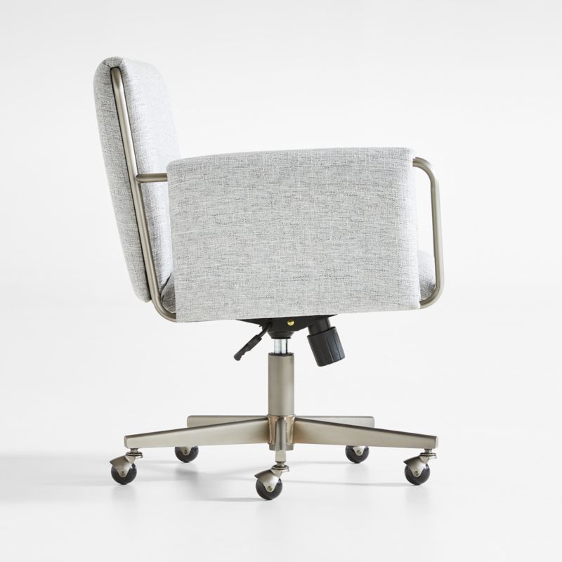 Caterina Grey Upholstered Office Chair - image 4 of 7