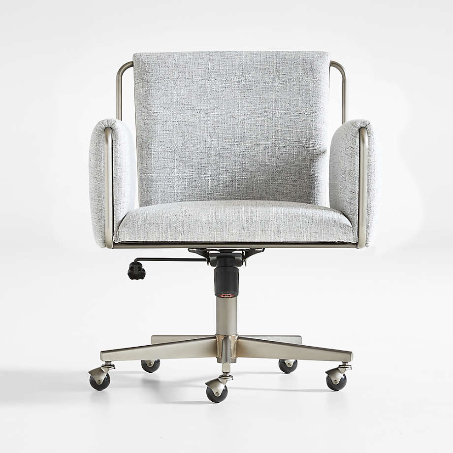 Upholstered grey office chair new arrivals