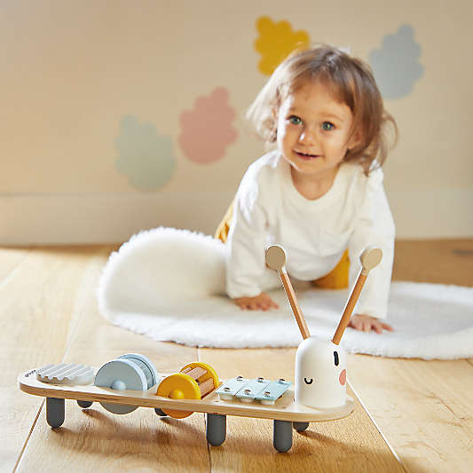 Janod Sweet Cocoon Wooden Caterpillar Kids Music Stand
