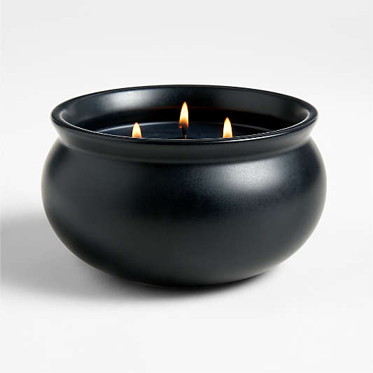 Cauldron Black Firewood 3-Wick Scented Candle