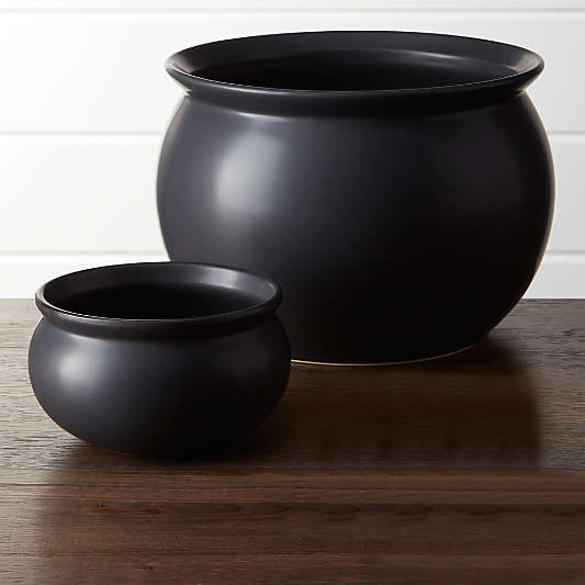 Cauldron Ceramic Halloween Bowls