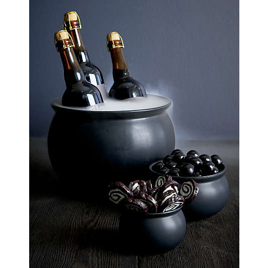 Large Cauldron Halloween Ceramic Serving Bowl