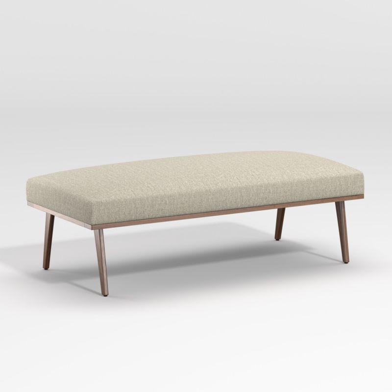 Cavett Walnut Wood Frame Bench - image 2 of 5