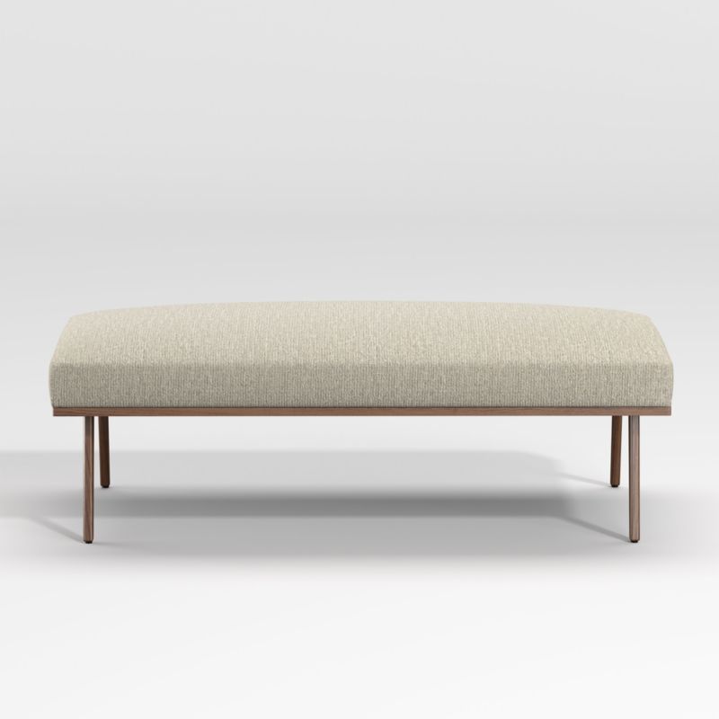 Cavett Walnut Wood Frame Bench - image 1 of 5