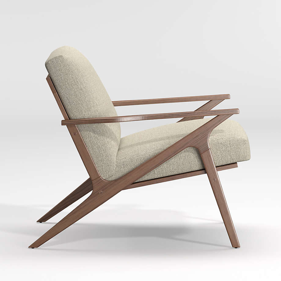 Cavett Wood Frame Chair Crate Barrel