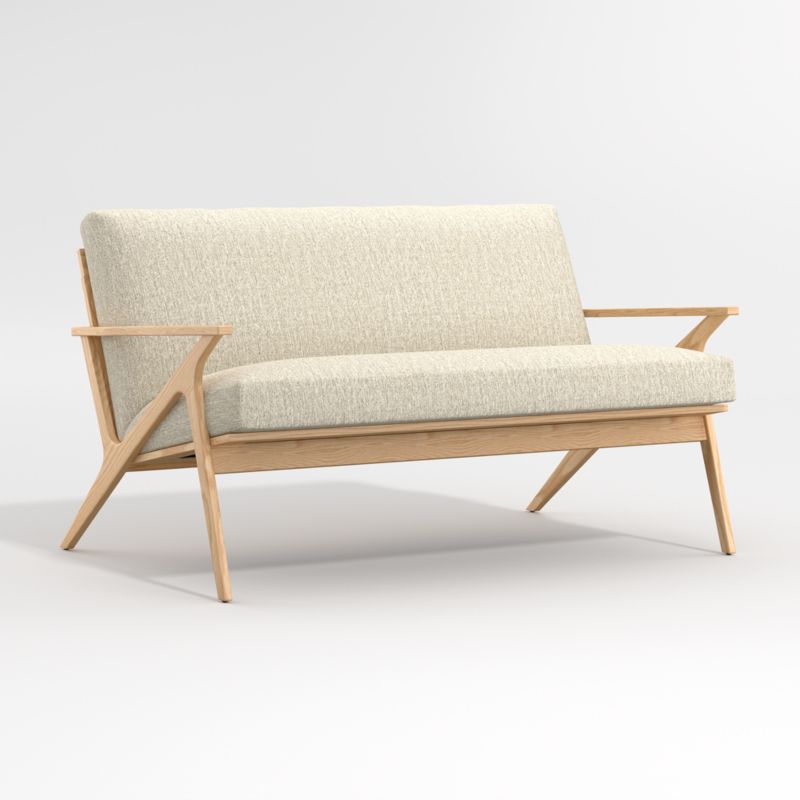 Cavett Ash Wood Loveseat - image 3 of 7