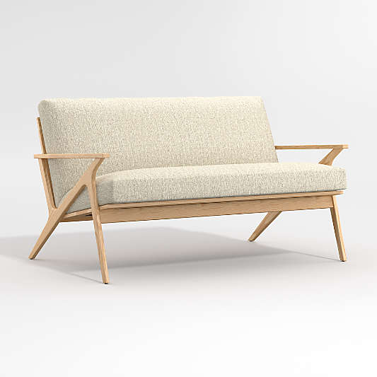 Cavett Ash Wood Loveseat