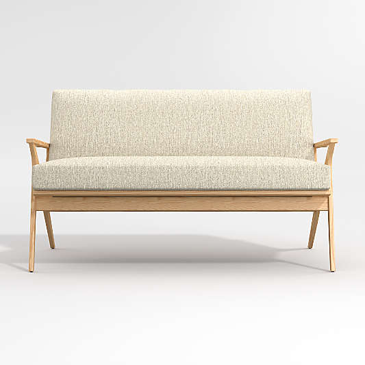 Cavett Ash Wood Loveseat